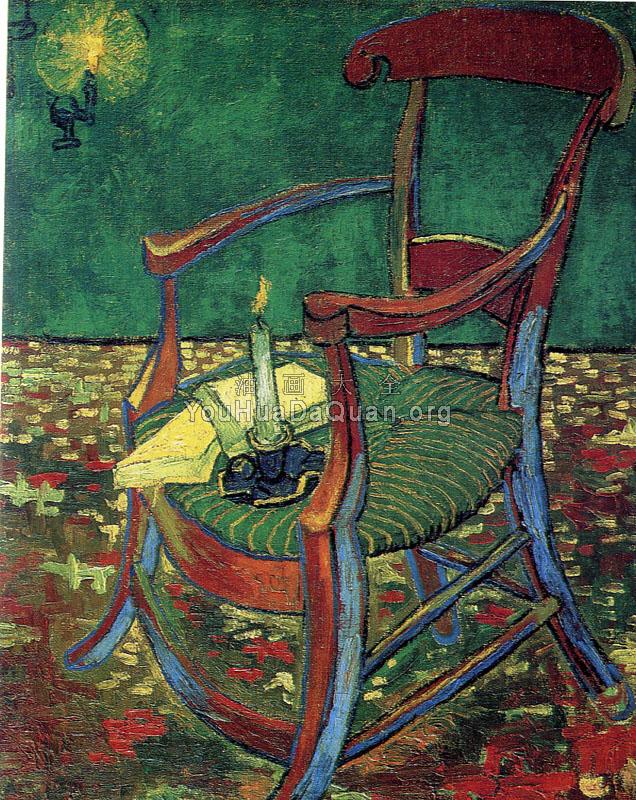 保罗高更的椅子 - 文森特·威廉·梵高